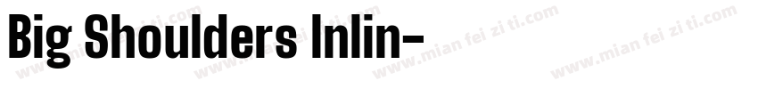 Big Shoulders Inlin字体转换